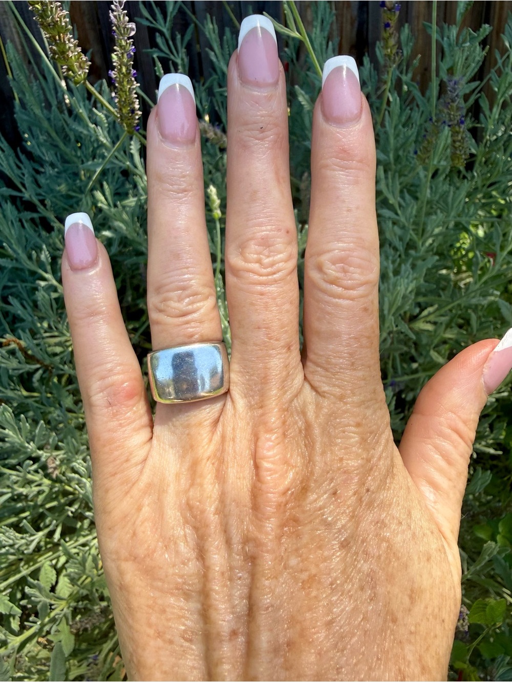Vintage Chunky Sterling Silver Signet Ring Size 6 - Picture 3 of 9